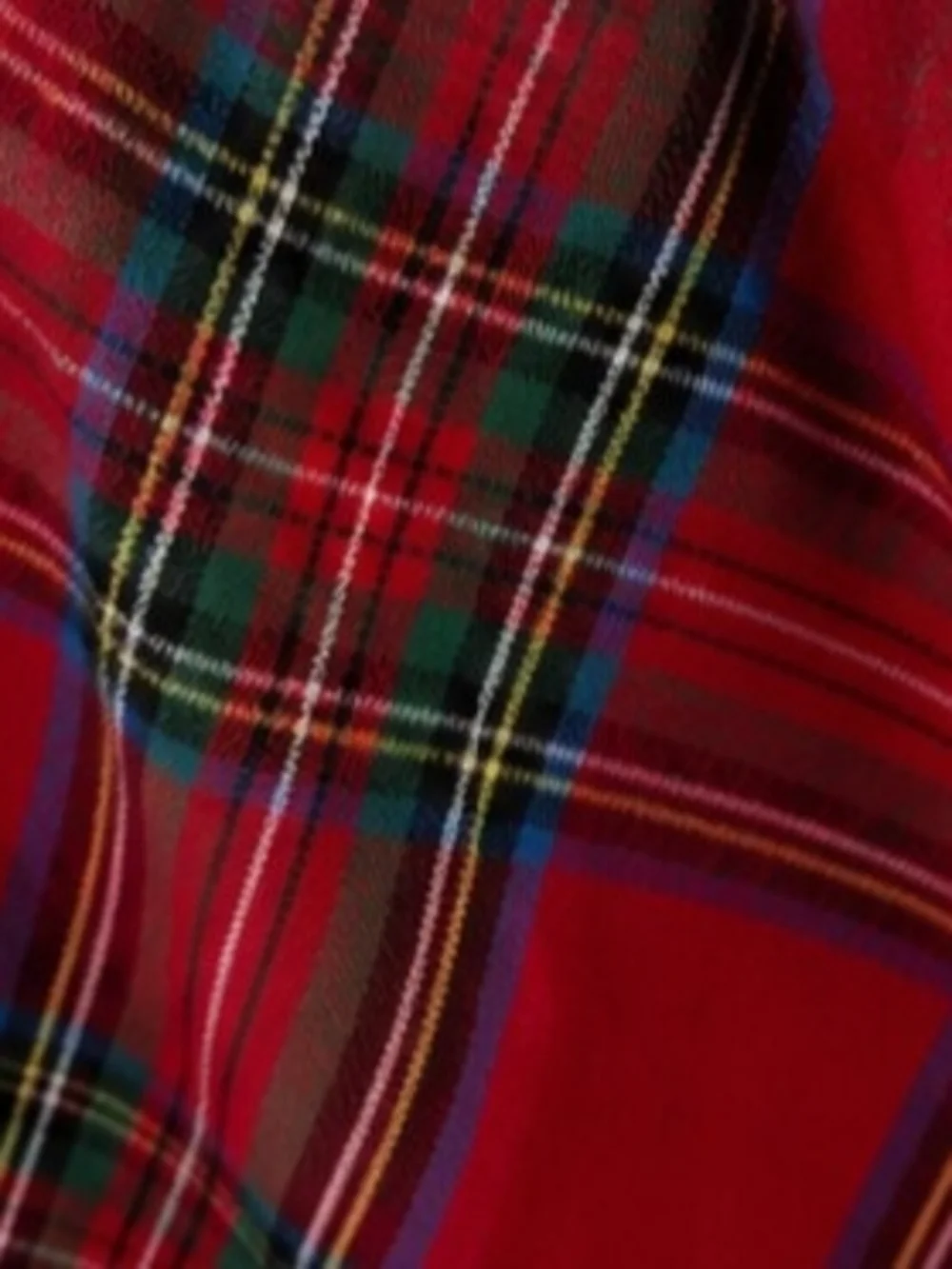 wonder nation Red Plaid Shirt with Multicolor Tartan